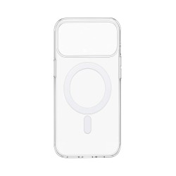 Capa de Silicone Magnética para Apple iPhone 17 Pro Max Transparente